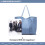 Miss Lulu (Blue) Miss Lulu Women's PU Leather Soft Pebbled Handbag 3