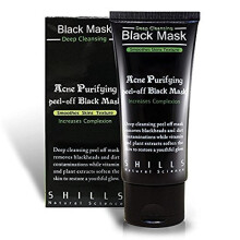 Shills Natural Science Acne Purifying Peel-Off Black Mask 50ml - Deep Cleansing, Removes dulling surface cells, Smoothes Texture, Brightens Complexion