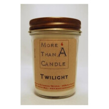 More Than A Candle TWT8J 8 oz Jelly Jar Soy Candle, Twilight