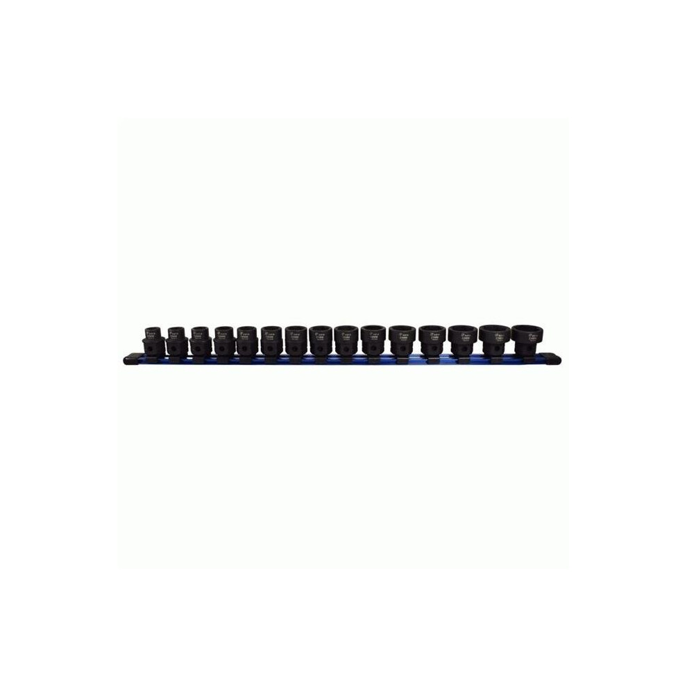 Wtd Ast-78215 0.5 In. Drive Nano Low Profile Impact Metric Socket Set - 15 Piece 745227025787