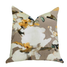Plutus PBRA1361-2222-DP Maya De Aqua Floral Multi Color Luxury Throw Pillow, 22 x 22 in.