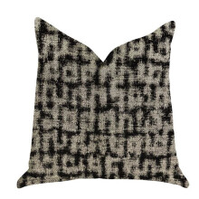 Plutus PBRA1375-2020-DP Modish Millie Luxury Throw Pillow in Black & Beige Tones, 20 x 20 in.