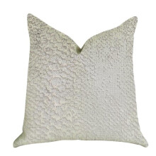 Plutus PBRA1408-2222-DP Mystical Iceberg Throw Pillow in White & Silver Tones, 22 x 22 in.