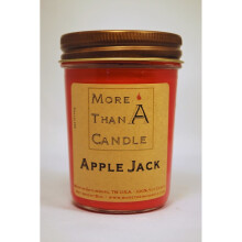 More Than A Candle APJ8J 8 oz Jelly Jar Soy Candle, Apple Jack