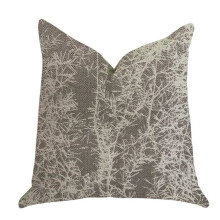 Plutus PBRA1390-2222-DP Garden Breeze Luxury Throw Pillow in Gray & Beige, 22 x 22 in.