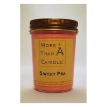 More Than A Candle STP8J 8 oz Jelly Jar Soy Candle, Sweet Pea