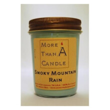 More Than A Candle SMR8J 8 oz Jelly Jar Soy Candle, Smoky Mountain Rain