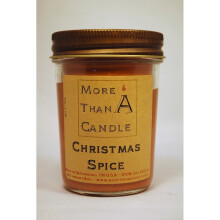 More Than A Candle CMS8J 8 oz Jelly Jar Soy Candle, Christmas Spice