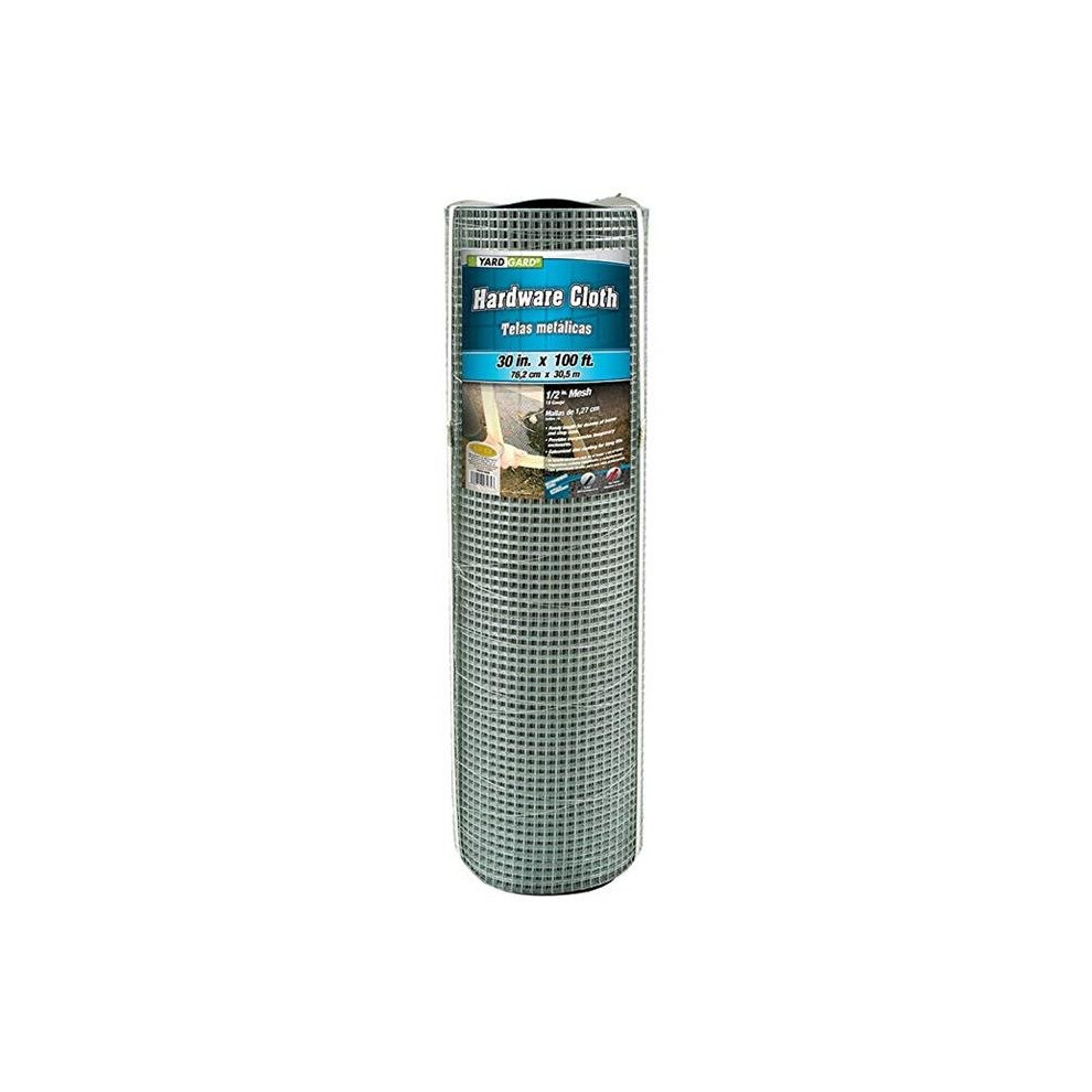 Yardgard 308249B 23 Gauge 0.25 In. Mesh 2.5 X 100 Ft. Galvanized Hardware Cloth 099713032750