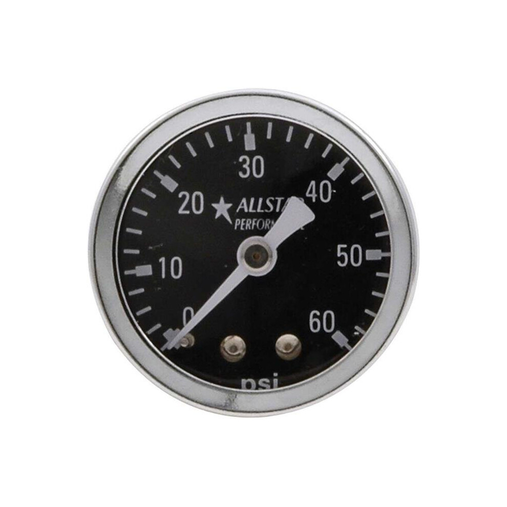 Allstar Performance All80214 1.5 In. Dia. 0-60 Psi Dry Type Pressure Gauge 848238040951