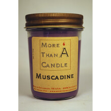 More Than A Candle MCD8J 8 oz Jelly Jar Soy Candle, Muscadine