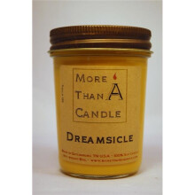 More Than A Candle DMS8J 8 oz Jelly Jar Soy Candle, Dreamsicle