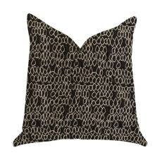 Plutus PBRA1370-2626-DP 26 x 26 in. Carbonado Mine Luxury Double Sided Throw Pillow - Black & White