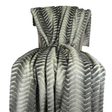 Plutus PB16436-114x120 114 x 120 in. Cuddle Mirage Handmade Throw Blanket - Gray & Beige