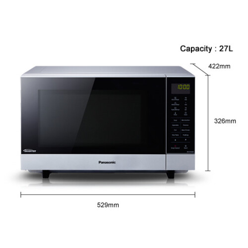 Panasonic Panasonic NN-SF464MBPQ 27 Litre Microwave - Silver 1