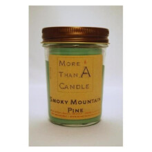 More Than A Candle SMP8J 8 oz Jelly Jar Soy Candle, Smoky Mountain Pine