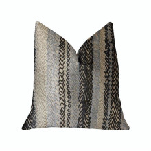 Plutus PBRA2328-1220-DP Grey Horizon Blue & Gray Luxury Throw Pillow, 12 x 20 in.