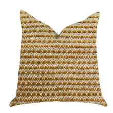 Plutus PBRA1315-2424-DP Hamilton Braid Brown Tones Luxury Throw Pillow, 24 x 24 in.