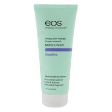 EOS Evolution of Smooth Sart Barbercreme - Duftfri, Aloe og vild havre, 7 oz til skånsom, irritationfri barbering