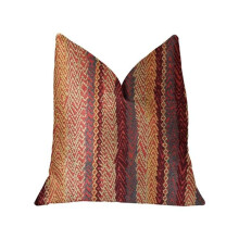 Plutus PBRA2309-2424-DP Red Cosmo Multicolor Luxury Throw Pillow, 24 x 24 in.