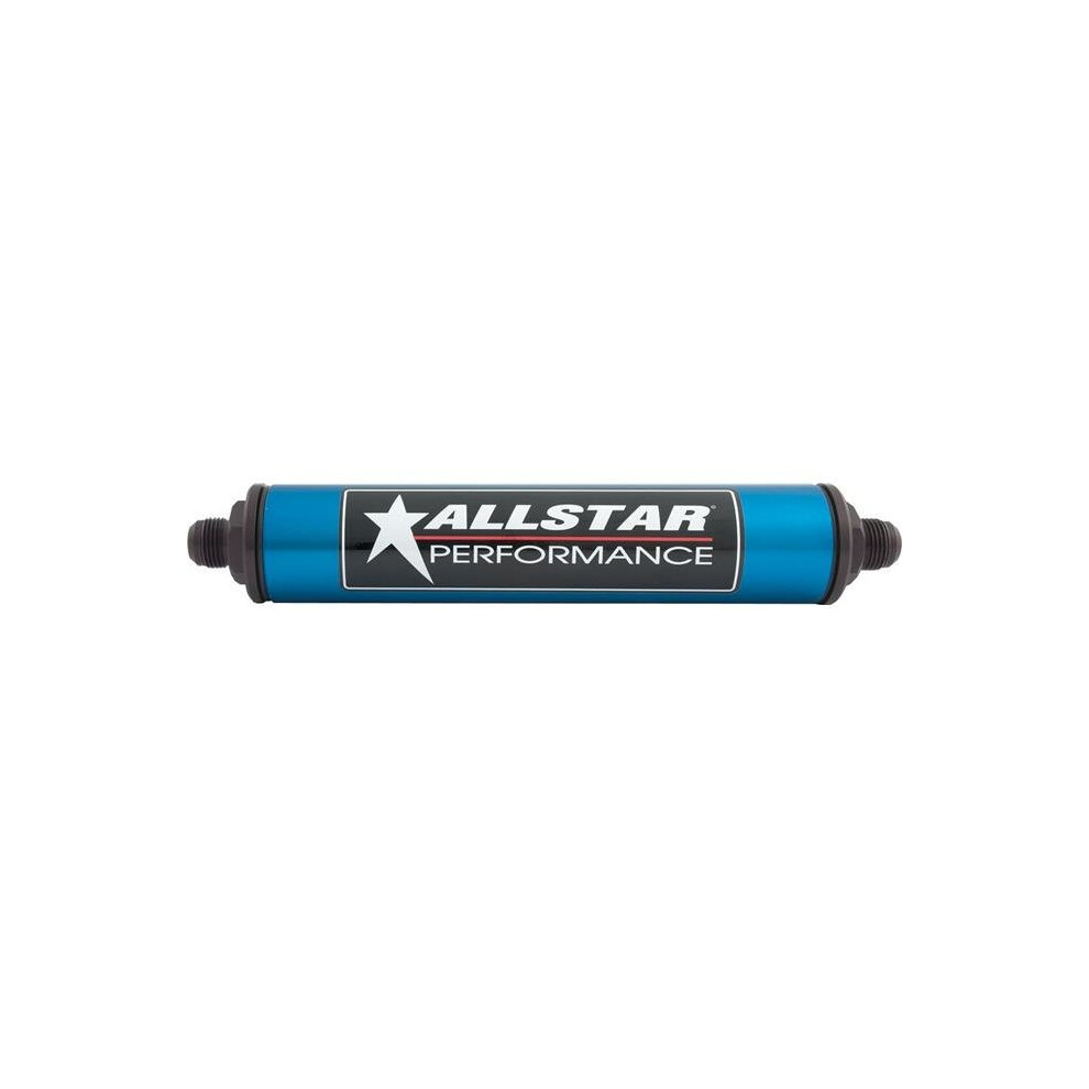 Allstar Performance All40218 8 In. -8 An Inline Fuel Filter - Stainless Element 848238020717