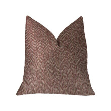 Plutus PBKR1990-2424-DP Antoinette Red & Gold Luxury Throw Pillow, 24 x 24 in.