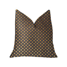 Plutus PBKR1912-2626-DP Aliza Gold & Gray Luxury Throw Pillow, 26 x 26 in.