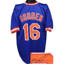 RDB Holdings & Consulting CTBL-a16441N Dwight Gooden Signed Blue TB Custom Stitched Baseball Jersey XL- JSA Hologram