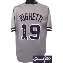 RDB Holdings & Consulting CTBL-017539X Dave Righetti Signed TB Custom Stitched Pro Baseball Jersey - Gray, Extra Large