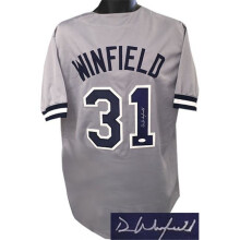 RDB Holdings & Consulting CTBL-017540X Dave Winfield Signed TB Custom Stitched Pro Baseball Jersey - Gray, Extra Large
