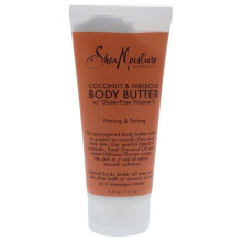Shea Moisture U-SC-4788 Kokosové a ibištekové telové maslo na spevnenie a tonizáciu pre mužov - 6 oz