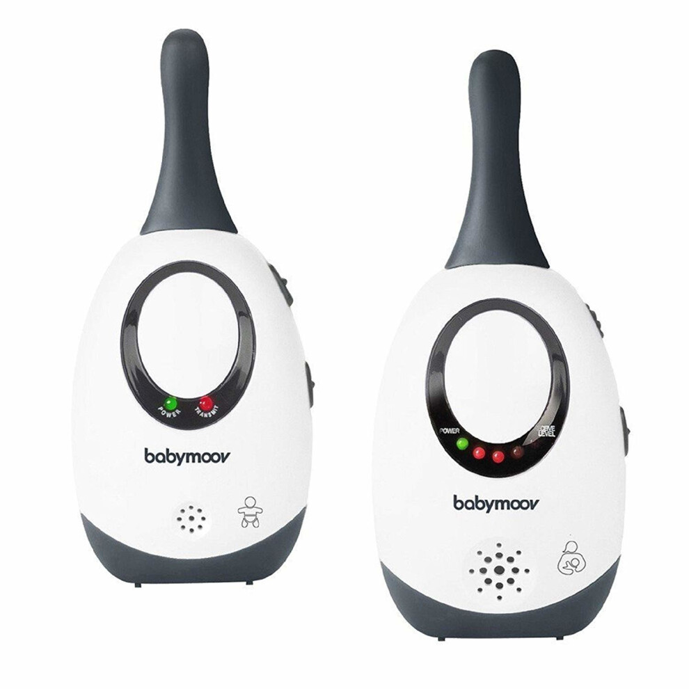 Babymoov Simply Care Audio Baby Monitors - White & Grey