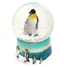 Ravensden Penguin with Chick Snow Globe – Collectable Decoration & Gift Idea
