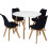 Charles Jacobs (Black) 5pc Charles Jacobs Beech Dining Set 1