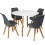 Charles Jacobs (Grey) 5pc Charles Jacobs Beech Dining Set 3