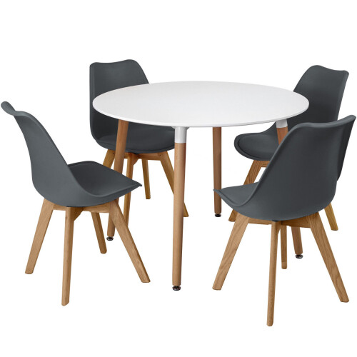 Charles Jacobs (Grey) 5pc Charles Jacobs Beech Dining Set 2