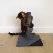 Catwalk Charcoal Felt Cat Post 35.5x29x29cm