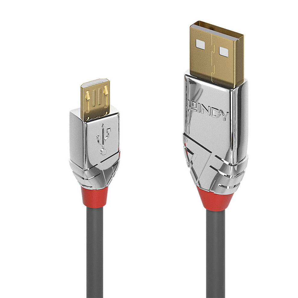 Lindy 36654 Usb Cable 5 M Usb A Micro-Usb B Male Grey 4002888366540