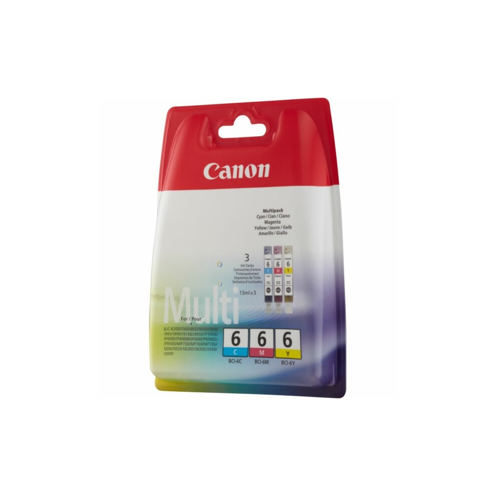 Canon 4480A265 (BCI-3 E) Ink cartridge multi pack, 500 pages, 3x500 pg, Pack qty 3