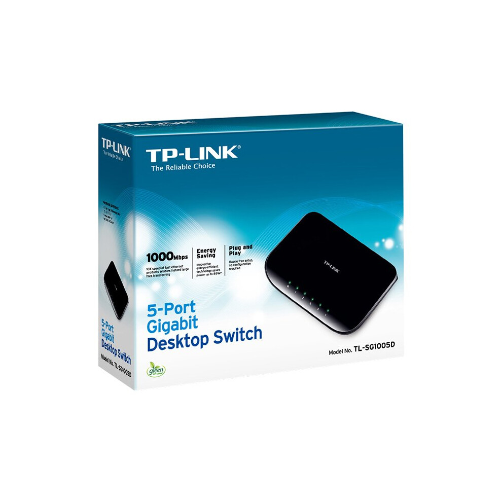 TP-LINK TL-SG105S network switch Unmanaged L2 Gigabit Ethernet (10/100/1000) Black