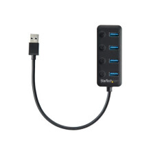 USB 3.0 Type-C Hub - StarTech - 4 Ports - Ein/Aus-Schalter - UASP-Unterstützung - Schwarz