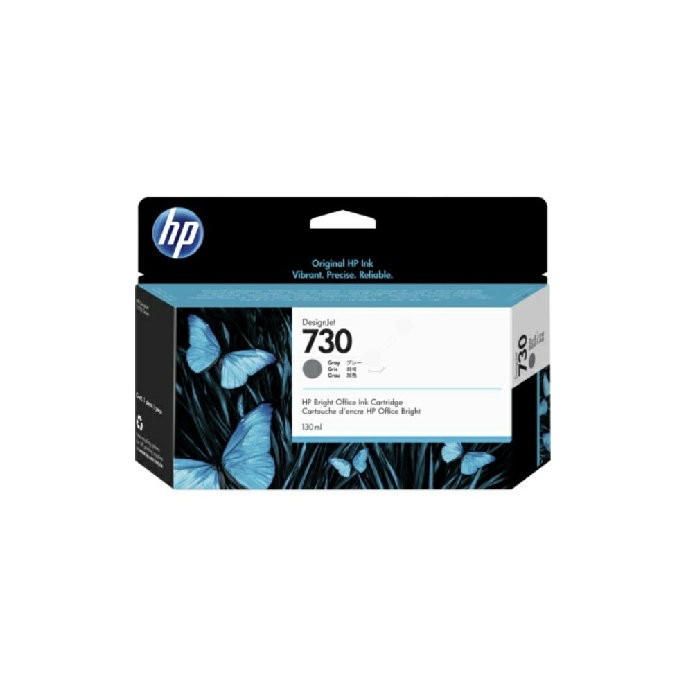 Hp P2v67a (730) Ink Cartridge Bright Black, 130Ml