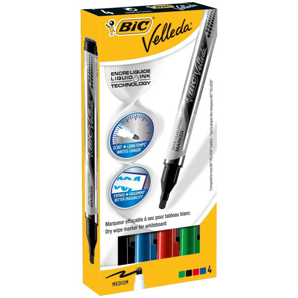 Bic 902132 Clip-On Retractable Ballpoint Pen Blue 12Pc(S) Ballpoint Pen