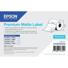Etiketten - EPSON - C33S045533 - 102mm x 152mm - Paket mit 225 - Weiß