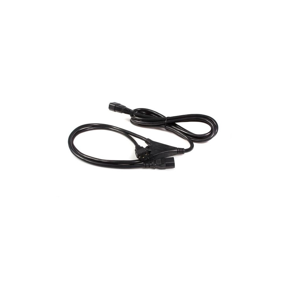 StarTech.com C13 Power Cord - Schuko CEE7 to 2x C13 - 2 m