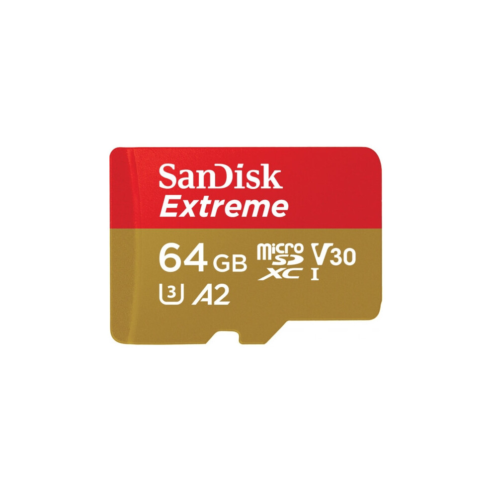 Sandisk 64GB Extreme Pro microSDXC memory card Class 10