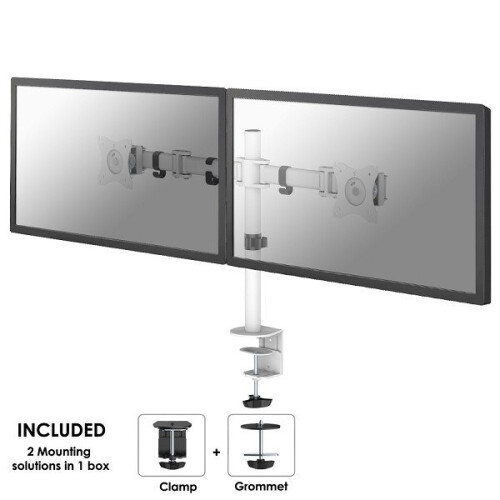 Tabletsteun - NewStar - TABLET-D100SILVER - Zilver - Verstelbare arm - Diefstalbeveiliging