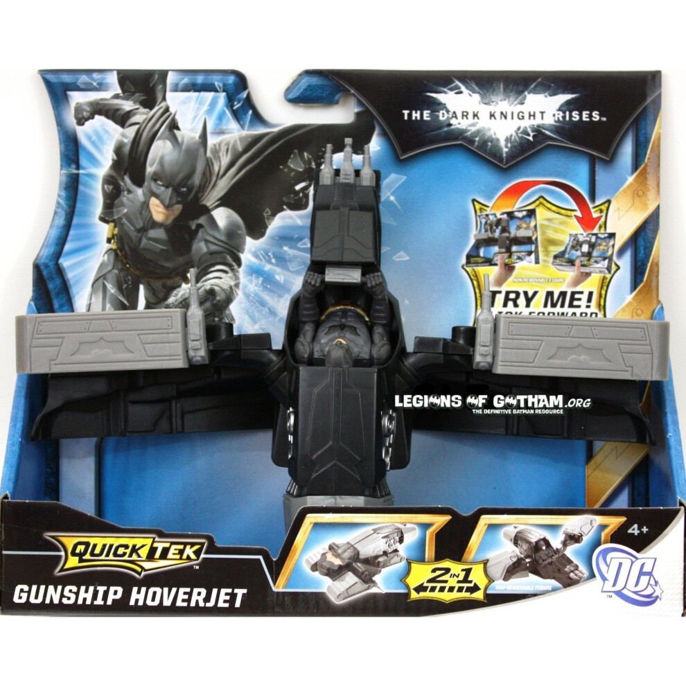 Batman the Dark Knight Rises Quicktek Gunship Hoverjet