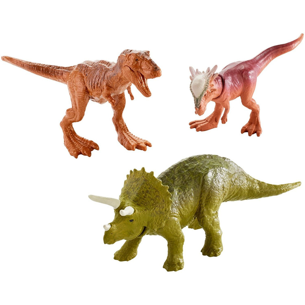 Jurassic World Mini Triceratops, Sygimoloch & Metallic T-Rex