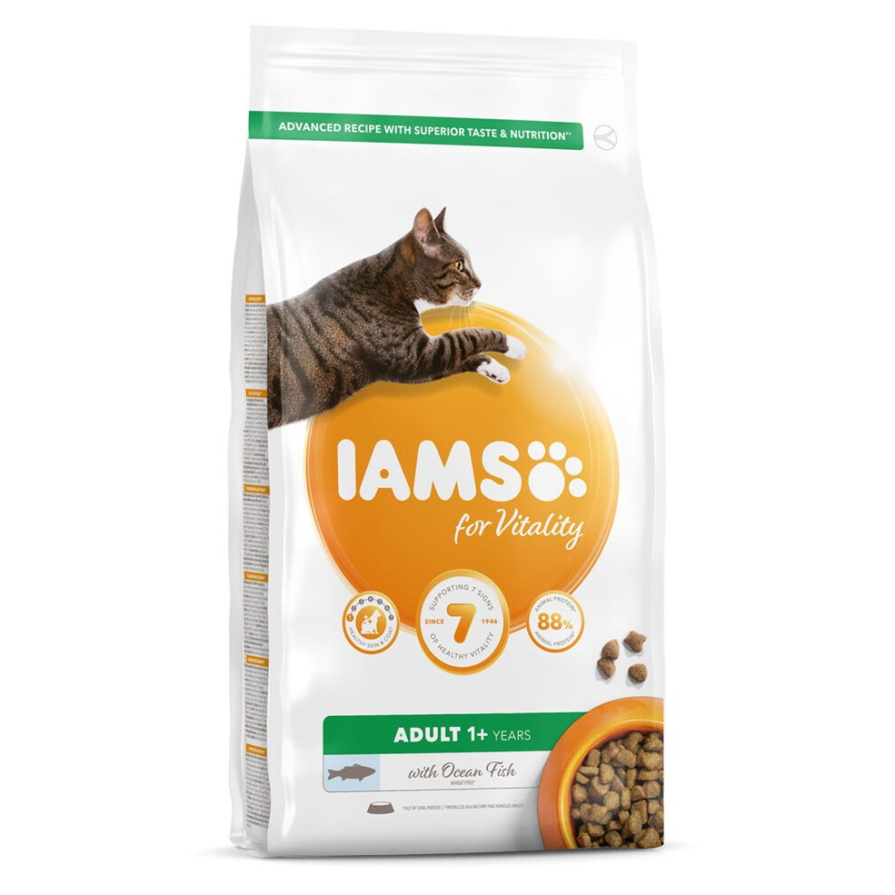 Iams Vitality Adult Cat Food With Ocean Fish 800g